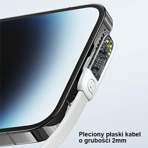 USAMS Καλώδιο γωνίας USB-C σε Lightning PD 20W Γρήγορη Φόρτιση Iceflake Series 1,2m μαύρο - Image 5
