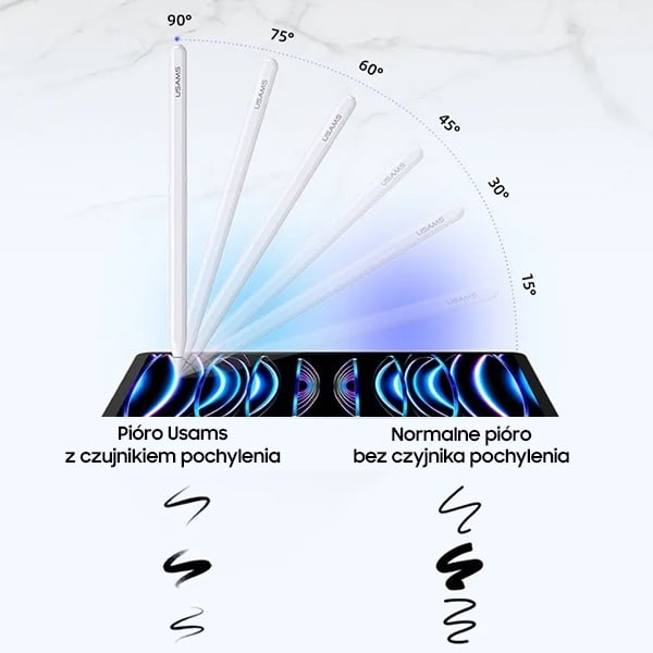 USAMS μαγνητική γραφίδα Active Touch Sensitive Pen λευκή/white ZB254DRB01 (US-ZB254) - Image 6