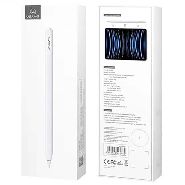 USAMS μαγνητική γραφίδα Active Touch Sensitive Pen λευκή/white ZB254DRB01 (US-ZB254) - Image 8