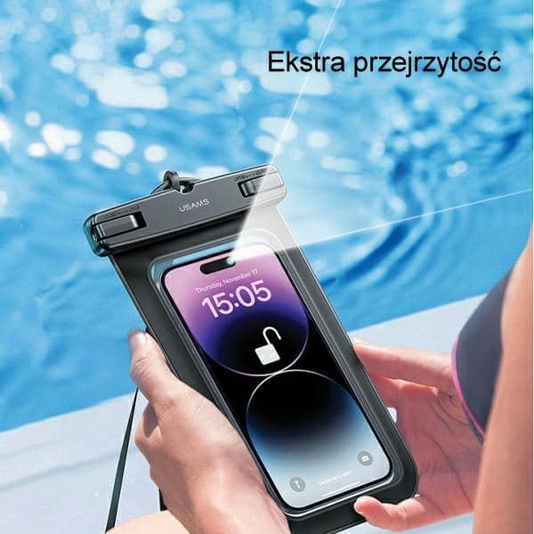 USAMS αδιάβροχη θήκη 6.7" IP68 διαφανής FSD1203 (US-YD012) - Image 4