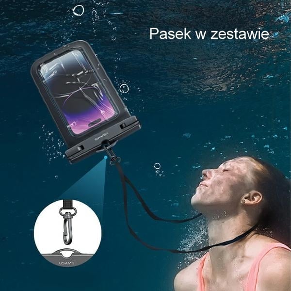 USAMS αδιάβροχη θήκη 6.7" IP68 διαφανής FSD1203 (US-YD012) - Image 5
