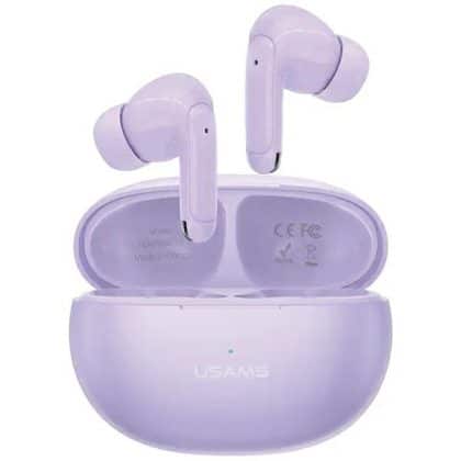 USAMS Ακουστικά Bluetooth 5.3 TWS X-Don Series Διπλό μικρόφωνο ENC ασύρματα μωβ
