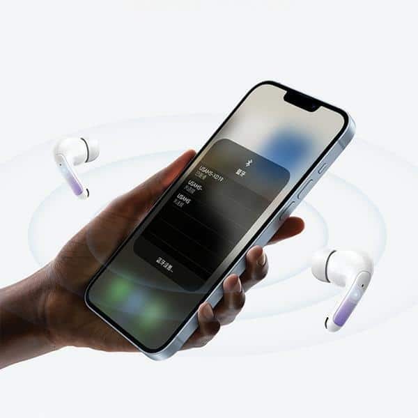 USAMS Ακουστικά Bluetooth 5.3 TWS X-don series ENC ασύρματα μπλε gradient - Image 6