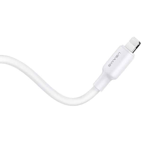 USAMS φορτιστής δικτύου 1xUSB-C PD20W PD3.0 Γρήγορη φόρτιση US-CC183 + καλώδιο USB-C/Lightning US-SJ610 λευκό - Image 6