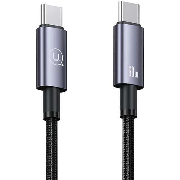 USAMS Καλώδιο USB-C σε USB-C 60W 1,2m Γρήγορη φόρτιση ατσάλινο/ματ SJ661USB01 (US-SJ661) - Image 2