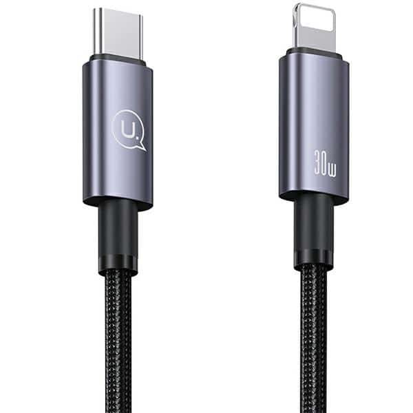 USAMS Καλώδιο USB-C σε Lightning 30W 1,2m Γρήγορη φόρτιση ατσάλινο/οξειδωμένο - Image 2
