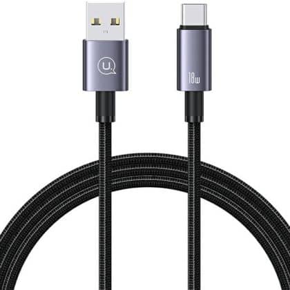 USAMS Καλώδιο USB σε USB-C 3A 1,2m Γρήγορη φόρτιση ατσάλινο/ματ SJ663USB01 (US-SJ663)