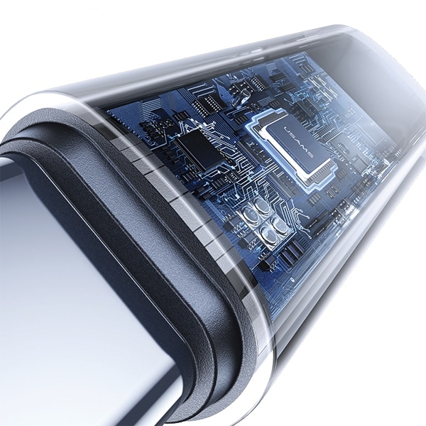 USAMS αντάπτορας AU18 USB-C - USB-C ψηφιακή οθόνη 100W ατσάλι/αλουμίνιο - Image 3