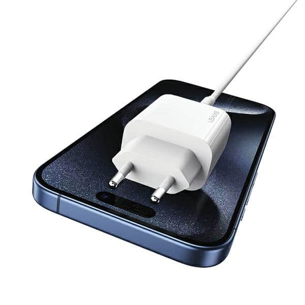 USAMS Φορτιστής δικτύου 1xUSB-C T65 PD20W (μόνο κεφαλή) PD Γρήγορη φόρτιση λευκό - Image 4
