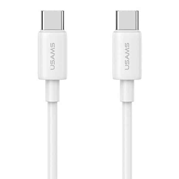 USAMS Φορτιστής δικτύου 1xUSB-C T65 PD20W PD Γρήγορη φόρτιση US-CC226 + καλώδιο USB-C/USB-C US-SJ711 60W λευκό - Image 3