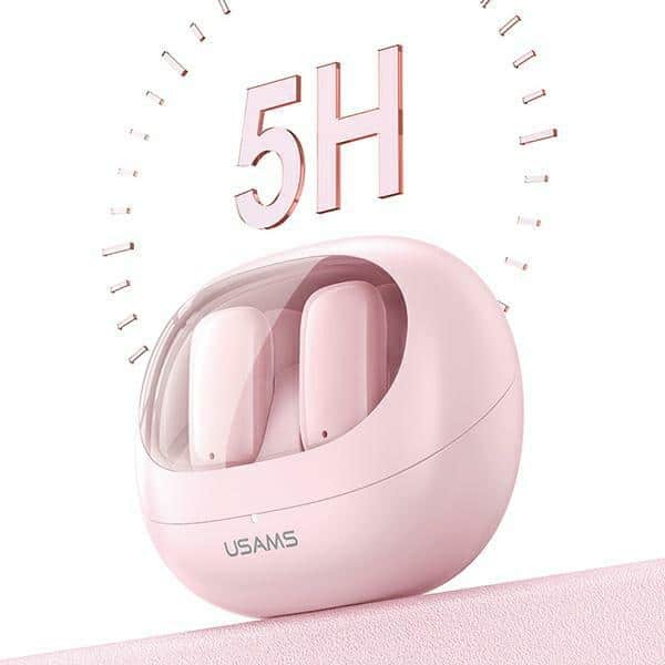 USAMS Ακουστικά Bluetooth 5.3 TWS TD Series ασύρματα ροζ - Image 4