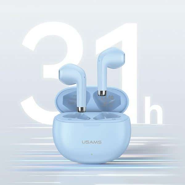 USAMS Ακουστικά Bluetooth 5.3 TWS Rhymbo Series ασύρματα μπεζ - Image 9