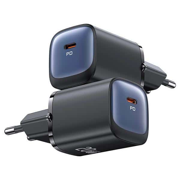 USAMS Φορτιστής δικτύου CC248 20W GaN USB-C Γρήγορης Φόρτισης HC Series λευκός/white CC248TC02 - Image 2