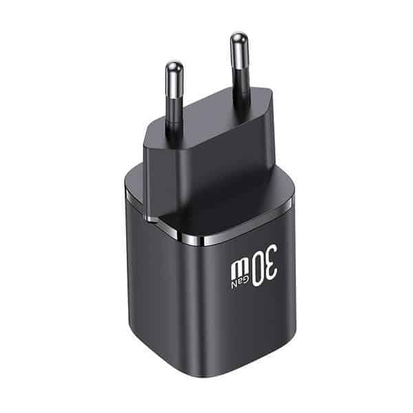 USAMS Φορτιστής δικτύου CC254 30W GaN USB-C/USB-A Γρήγορης Φόρτισης HC Series μαύρος - Image 5