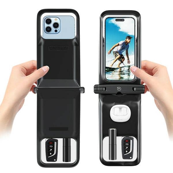 USAMS αδιάβροχη θήκη διπλή 6.7" IP68 ροζ - Image 5