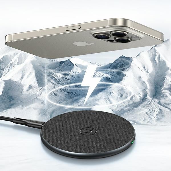 USAMS ασύρτη φορτιστής US-CD223 15W μαύρος - Image 2