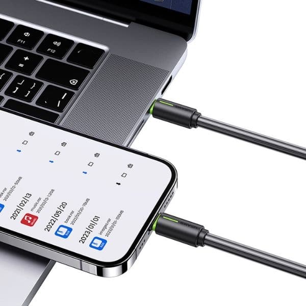 USAMS Καλώδιο USB-C/Lightning 1m SJ735 30W μαύρο - Image 2