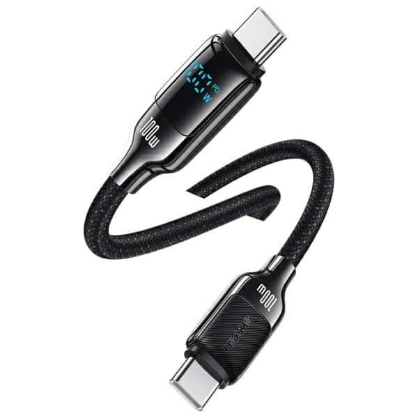 USAMS Καλώδιο USB-C σε USB-C 100W 1,2m Ψηφιακή Οθόνη Ζαφείρι Γρήγορης Φόρτισης Δεδομένων HX Series SJ742USB01 (US-SJ742) - Image 4