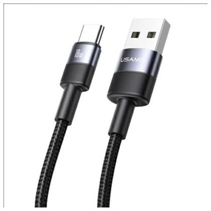 USAMS Καλώδιο USB-A σε USB-C 3A 1,2m Αλουμινίου SY Series SJ718USB01 (US-SJ718)