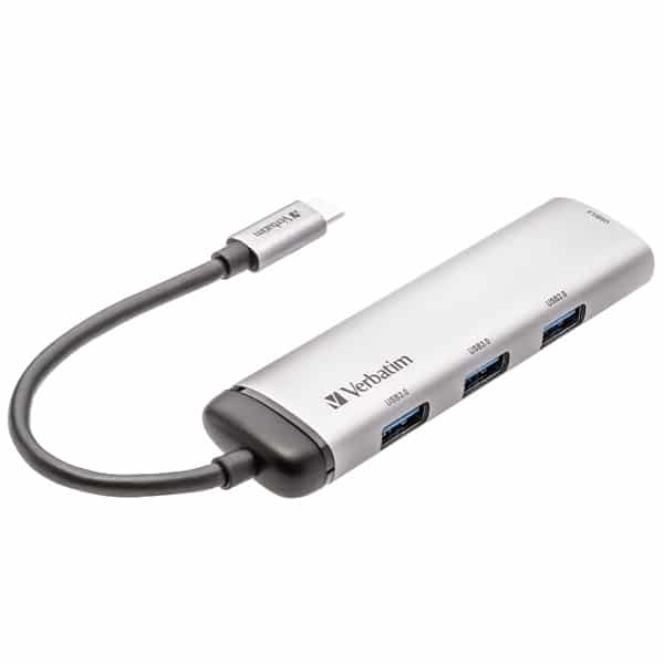 Verbatim αντάπτορας Hub USB-C - 4xUSB-A 3.2 αλουμινίου - Image 2