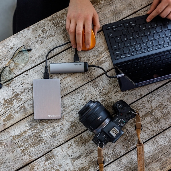 Verbatim αντάπτορας Hub USB-C - 4xUSB-A 3.2 αλουμινίου - Image 7