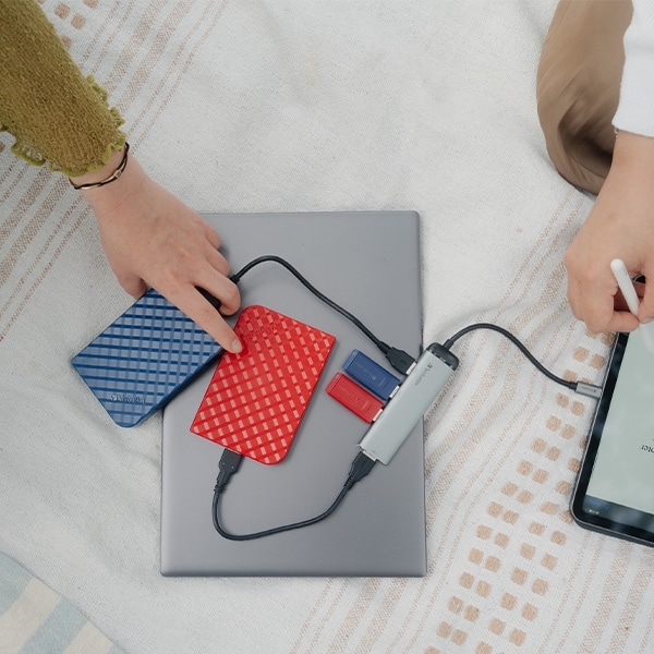 Verbatim αντάπτορας Hub USB-C - 4xUSB-A 3.2 αλουμινίου - Image 8