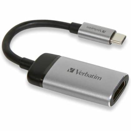 Verbatim αντάπτορας USB-C - HDMI 4K αλουμινίου