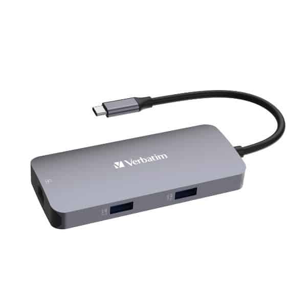 Verbatim αντάπτορας hub USB-C - HDMI/USB-C /Eternet/2xUSB-A 3.0 αλουμινίου - Image 2