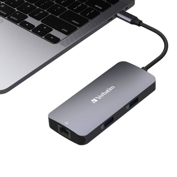 Verbatim αντάπτορας hub USB-C - HDMI/USB-C /Eternet/2xUSB-A 3.0 αλουμινίου - Image 4