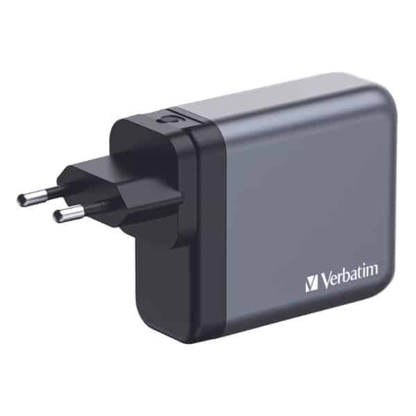 Verbatim Φορτιστής GaN 140W 3xUSB-C/USB-A + Αντάπτορας ΕΕ/ΗΒ/ΗΠΑ GNC-140 32203 - Image 2