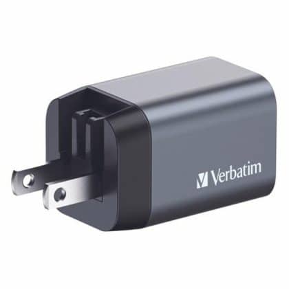 Verbatim Φορτιστής τοίχου GaN 35W USB-C/USB-A + Αντάπτορας ΕΕ/ΗΒ/ΗΠΑ GNC-35 32200