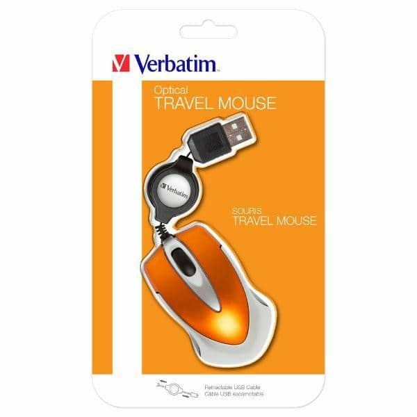 Verbatim ποντίκι οπτικό Go Mini USB-A 1000 dpi πορτοκαλί - Image 4