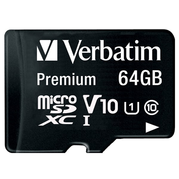 Verbatim Κάρτα microSDXC 64GB V10 + αντάπτορας μαύρος - Image 2