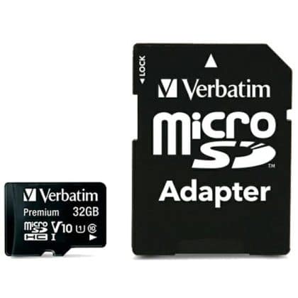 Verbatim Κάρτα microSDHC 32GB V10 + αντάπτορας μαύρος