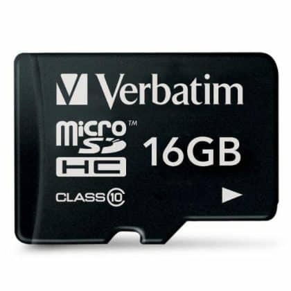 Verbatim Κάρτα microSDHC 16GB V10 μαύρη/black 44010