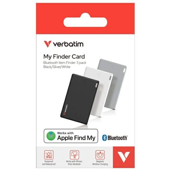 Verbatim My Finder Card Bluetooth μαύρο ασημί λευκό - συσκευή παρακολούθησης 3τμχ MYFCR-03BSW 32141 - Image 21
