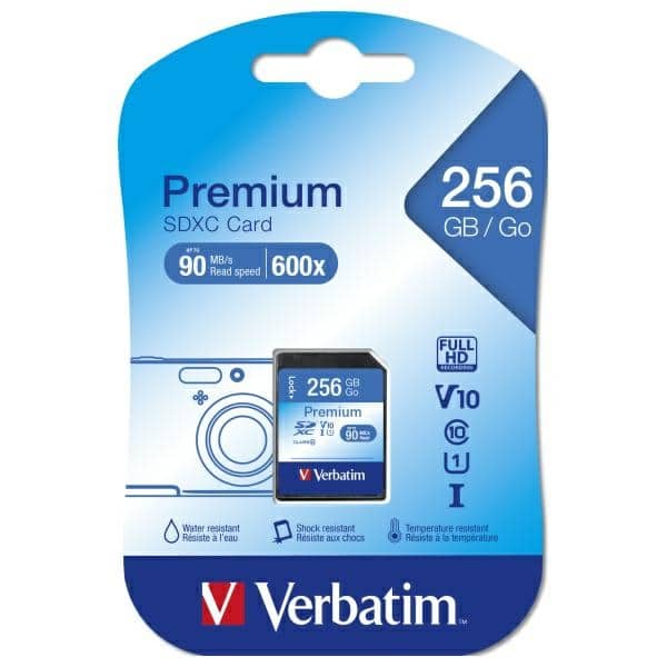 Verbatim Κάρτα Premium U1 SDXC 256GB V10 μαύρη/black 44026 - Image 5