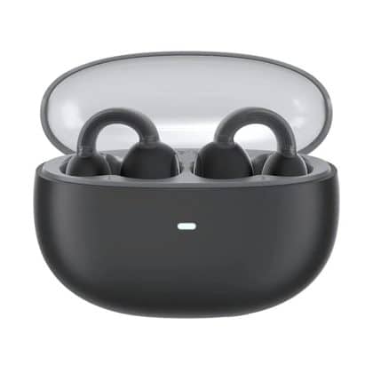 Baseus - Ασύρματα Ακουστικά AirGo 1 Ring (A00069201113-00) - Bluetooth 5.3, TWS, Σχεδιασμός Open-Ear Clip - Cluster Black