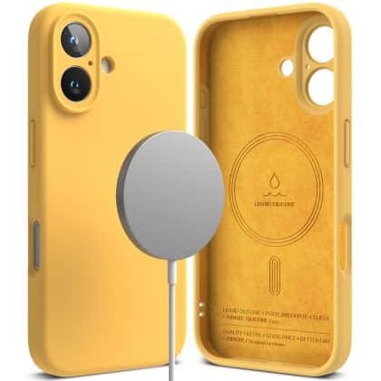 Ringke Silicone Magnetic MagSafe - θήκη για Apple iPhone 16 Plus - Κίτρινο