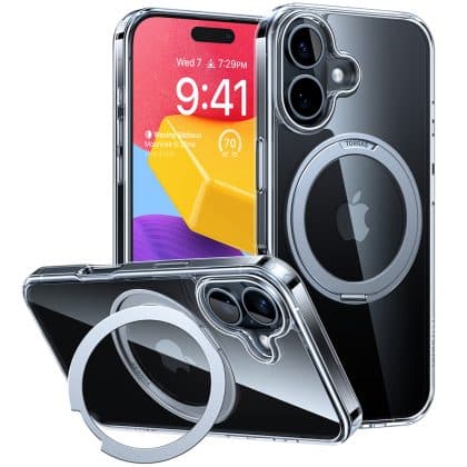 Torras Ostand Pro Series - θήκη για Apple iPhone 16 - Διάφανο