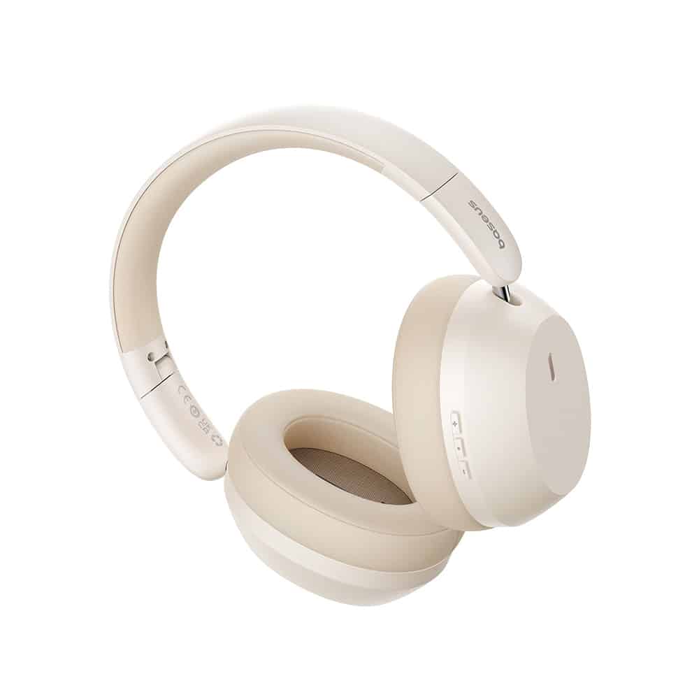 Baseus - Ασύρματα Ακουστικά Bass 35 Max (A00070800221-00) - On-ear, Bluetooth 5.3, Μόνωση Ήχου, Αναδιπλούμενα - Λευκό Stellar - Image 2