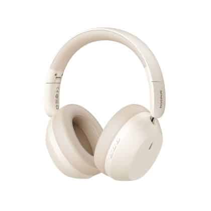Baseus - Ασύρματα Ακουστικά Bass 35 Max (A00070800221-00) - On-ear, Bluetooth 5.3, Μόνωση Ήχου, Αναδιπλούμενα - Λευκό Stellar
