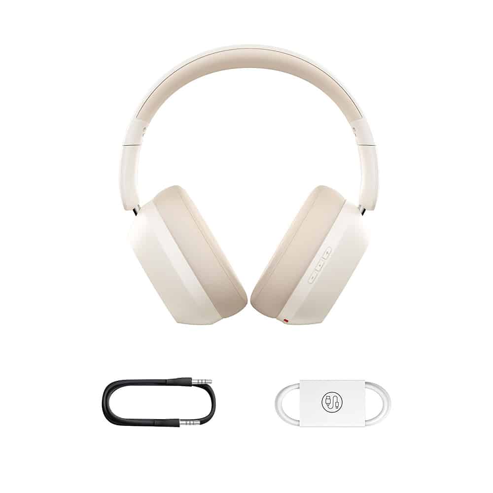 Baseus - Ασύρματα Ακουστικά Bass 35 Max (A00070800221-00) - On-ear, Bluetooth 5.3, Μόνωση Ήχου, Αναδιπλούμενα - Λευκό Stellar - Image 6