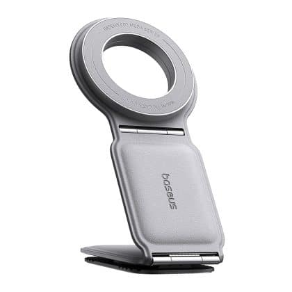 Baseus - Βάση Αυτοκινήτου PrimeTrip Series C02 (C40169002833-00) - Δερματίνη, 360°, 25N, Ευέλικτη Επιλογή Τοποθέτησης - Ματ Γκρι