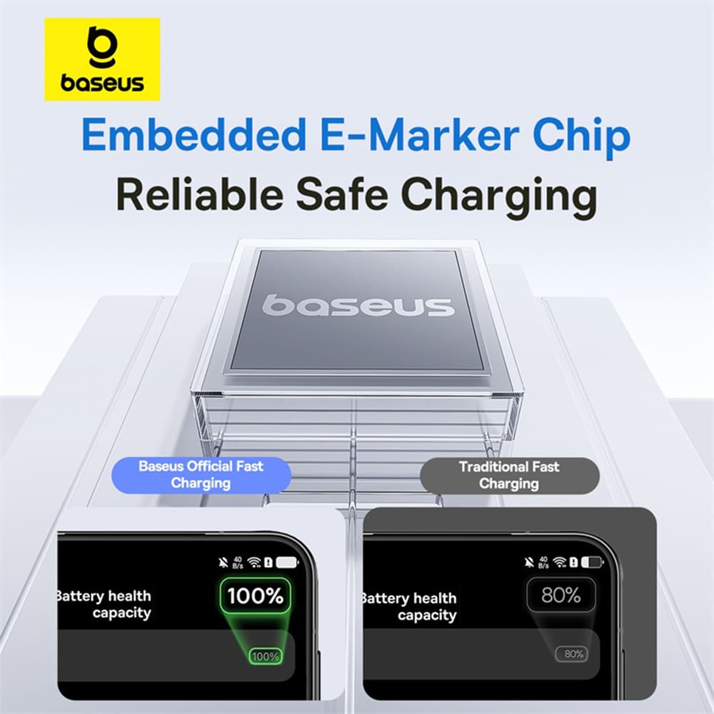 Baseus - Data Καλώδιο Display 2 (P10382700121-00) - USB to Lightning, Γρήγορη Φόρτιση, Ψηφιακή Οθόνη, 2.4A, 1m - Cosmic Black - Image 4