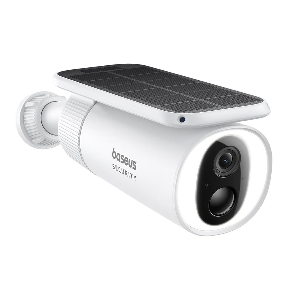 Baseus - Outdoor Camera Security S1 (S0SW002130) - με Ηλιακό Πάνελ, 2K, 8GB, Διπλής Κατεύθυνσης Ήχος, Νυχτερινή Όραση, 10.400mAh - Λευκό - Image 3