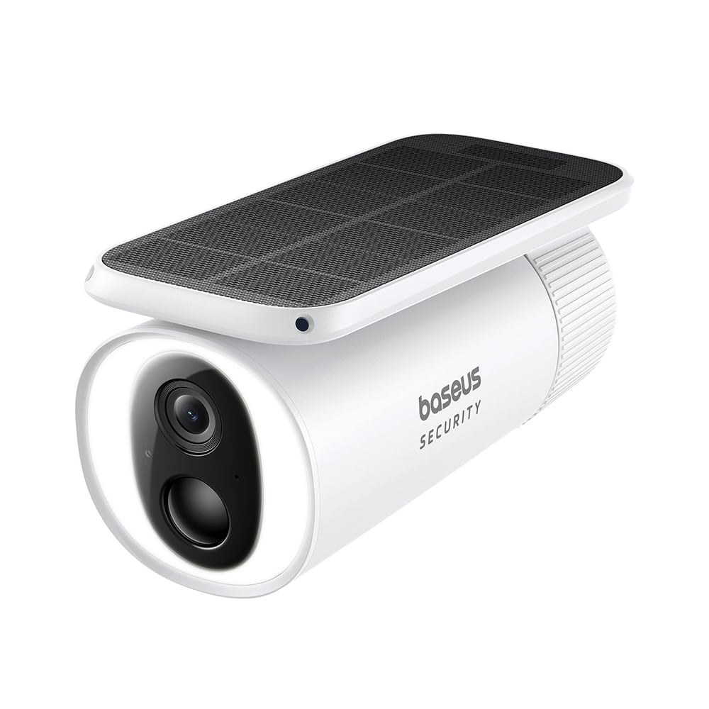 Baseus - Outdoor Camera Security S1 (S0SW002130) - με Ηλιακό Πάνελ, 2K, 8GB, Διπλής Κατεύθυνσης Ήχος, Νυχτερινή Όραση, 10.400mAh - Λευκό - Image 2