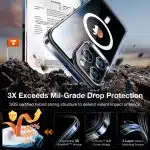 Torras Diamond MagSafe Series - Apple iPhone 15 Pro Max - Διάφανο - Image 3