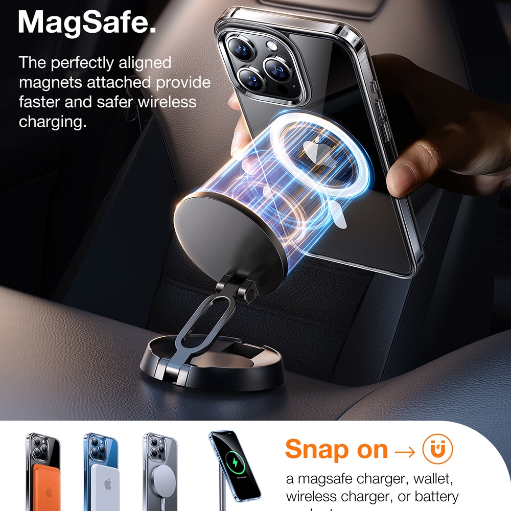 Torras Diamond MagSafe Series - θήκη για Apple iPhone 15 Pro - Διάφανο - Image 3