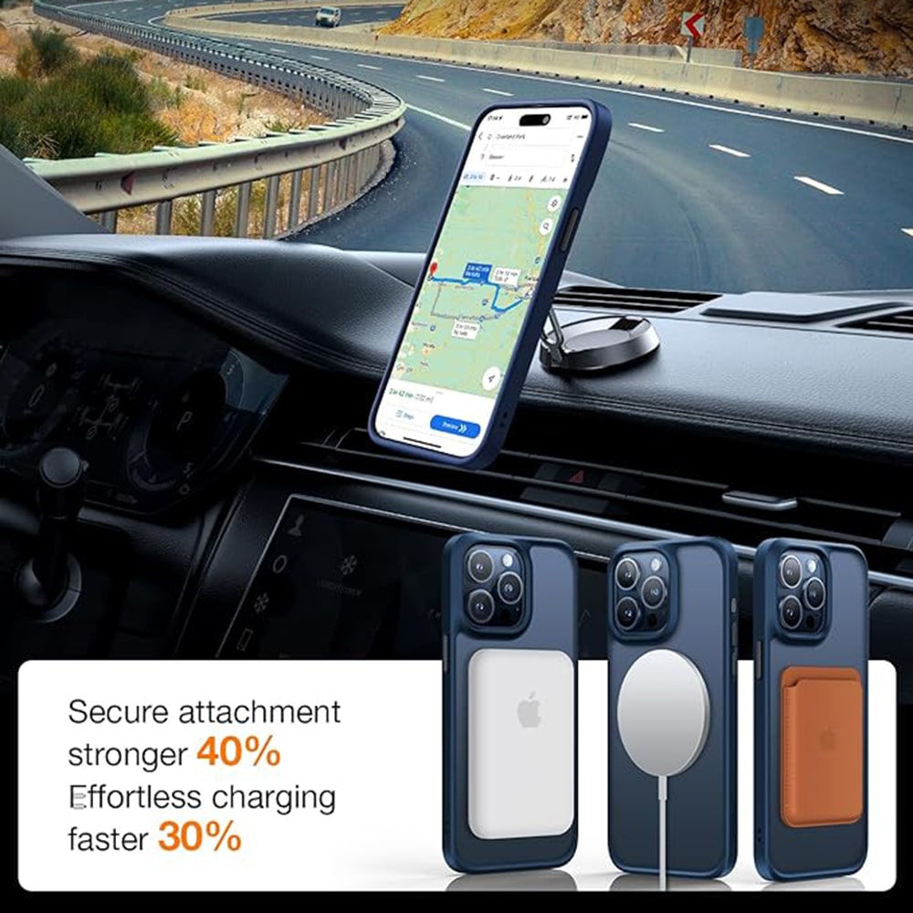 Torras Guardian Magnetic Series - θήκη για Apple iPhone 15 Pro Max - Μπλε - Image 3